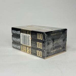 Sealed Maxell XLII-S 100 Type II High Bias Blank Cassette Tape 3-Pack Made Japan